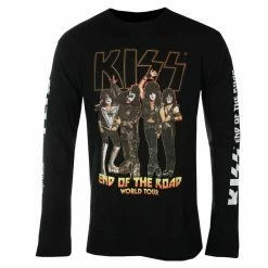 Men's Long-sleeved T-shirt Kiss - End Of The Road Tour - BLACK - ROCK OFF