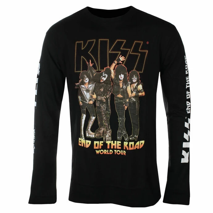 Men's Long-sleeved T-shirt Kiss - End Of The Road Tour - BLACK - ROCK OFF 3 Men's Long-sleeved T-shirt Kiss - End Of The Road Tour - BLACK - ROCK OFF