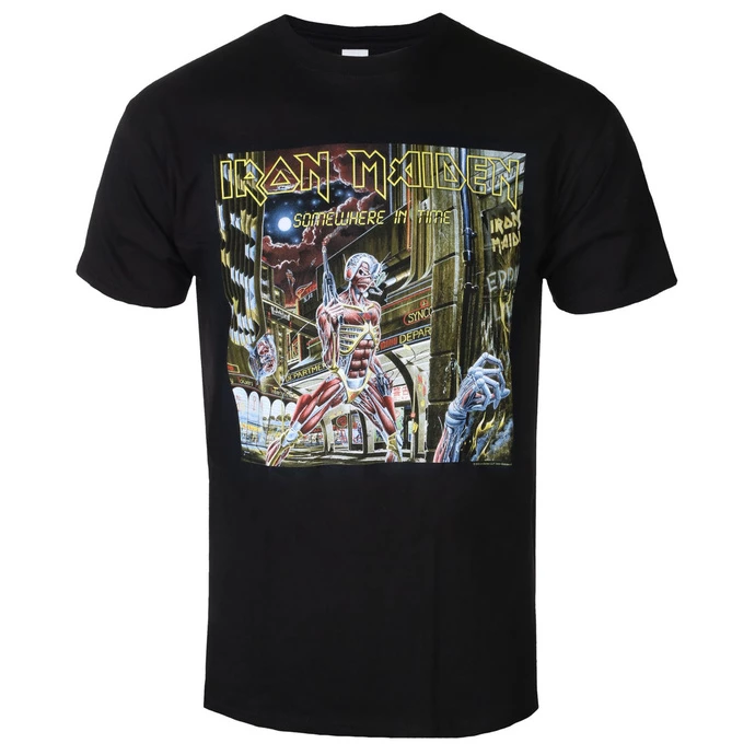 T-shirt Metal Men's Iron Maiden - Somewhere In Time - ROCK OFF 3 T-shirt Metal Men's Iron Maiden - Somewhere In Time - ROCK OFF