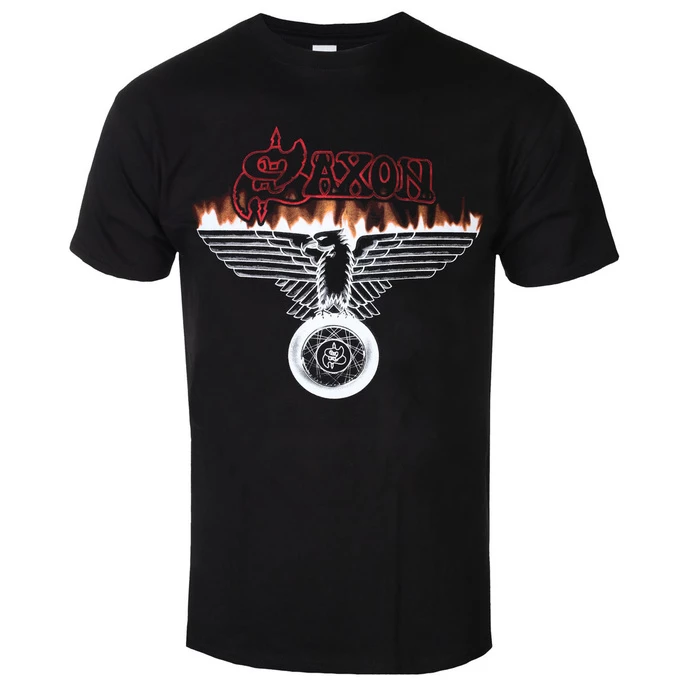 T-shirt Metal Men's Saxon - WHEELS OF STEEL - PLASTIC HEAD 3 T-shirt Metal Men's Saxon - WHEELS OF STEEL - PLASTIC HEAD