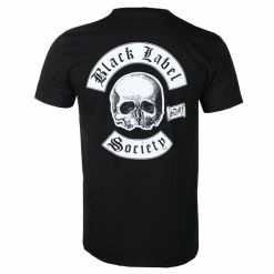 Men's T-shirt BLACK LABEL SOCIETY - SKULL LOGO POCKET - BLACK - PLASTIC HEAD -Men T-Shirts Online Store 119113 a019