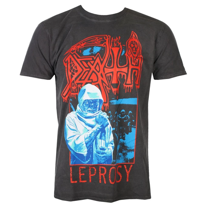 Men's T-shirt DEATH - LEPROSY POSTERIZED - VINTAGE WASH - PLASTIC HEAD 3 Men's T-shirt DEATH - LEPROSY POSTERIZED - VINTAGE WASH - PLASTIC HEAD