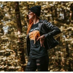 Men's T-shirt Metallica - Flaming Skull Tour 94 Black -Men T-Shirts Online Store 119310 DSC00341