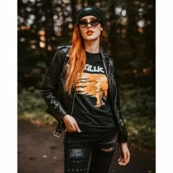 Men's T-shirt Metallica - Flaming Skull Tour 94 Black -Men T-Shirts Online Store 119310 DSC00345