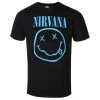 Men's T-shirt Nirvana - Blue Smiley - ROCK OFF 1 Men's T-shirt Nirvana - Blue Smiley - ROCK OFF -Men T-Shirts Online Store 120473 we 021