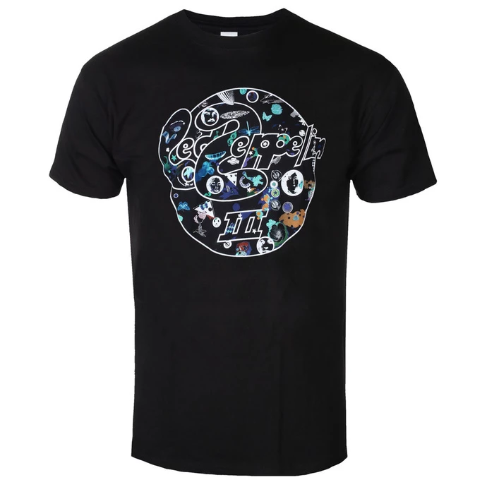 Men's T-shirt Led Zeppelin - III Circle - Black 3 Men's T-shirt Led Zeppelin - III Circle - Black