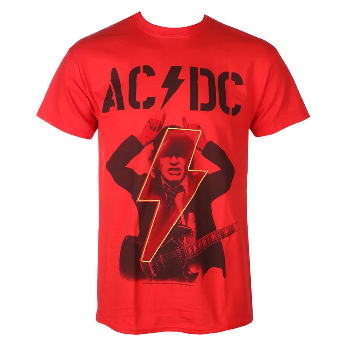 Men´s T-shirt AC / DC - Angus - POWER UP - Red - RAZAMATAZ 3 Men´s T-shirt AC / DC - Angus - POWER UP - Red - RAZAMATAZ