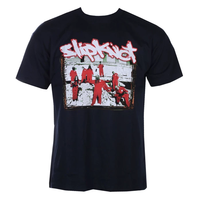 Men's T-shirt Slipknot - 20th Anni - Red Jump Suits - NAVY - ROCK OFF 3 Men's T-shirt Slipknot - 20th Anni - Red Jump Suits - NAVY - ROCK OFF