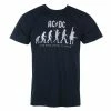 Men's T-shirt AC/DC - Evolution Of Rock - NAVY - ROCK OFF 1 Men's T-shirt AC/DC - Evolution Of Rock - NAVY - ROCK OFF -Men T-Shirts Online Store 122108 sa001