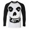 Men's Long Sleeve T-shirt MISFITS - ALL OVER SKULL - PLASTIC HEAD -Men T-Shirts Online Store 123420 sdw028