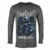 Men's T-shirt Long Sleeve EMPEROR - IN THE NIGHTSIDE ECLIPSE - CHARCOAL - PLASTIC HEAD -Men T-Shirts Online Store 123443 sa021