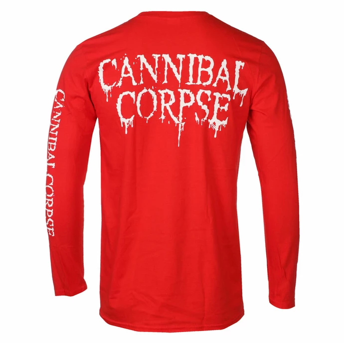 Men's Long Sleeve T-shirt CANNIBAL CORPSE - PILE OF SKULLS - RED - PLASTIC HEAD 4 Men's Long Sleeve T-shirt CANNIBAL CORPSE - PILE OF SKULLS - RED - PLASTIC HEAD - Image 2
