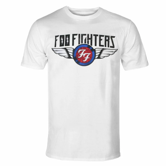 Men's T-shirt Foo Fighters - Flash Wings - WHT - ROCK OFF 3 Men's T-shirt Foo Fighters - Flash Wings - WHT - ROCK OFF