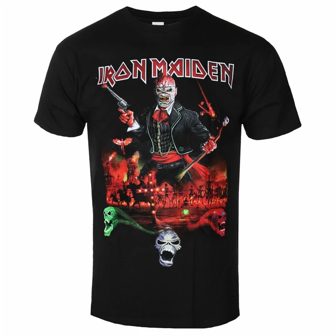 Men's T-shirt Iron Maiden - LOTB Live Album - Black - ROCK OFF 3 Men's T-shirt Iron Maiden - LOTB Live Album - Black - ROCK OFF