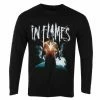 Men's T-shirt Long Sleeve In Flames - Take This Life - Black - ROCK OFF -Men T-Shirts Online Store 125390 ew018