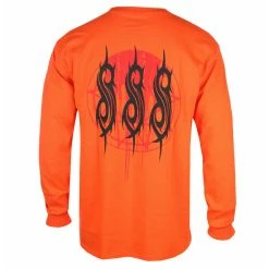 Men's T-shirt Long Sleeve Slipknot - Winged Devil - ORANGE - ROCK OFF -Men T-Shirts Online Store 125416 ew024