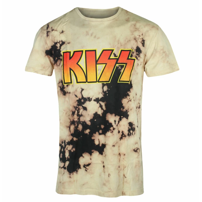 Men's T-shirt Kiss - Classic Logo - BL/TAN - ROCK OFF 3 Men's T-shirt Kiss - Classic Logo - BL/TAN - ROCK OFF