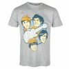 Men's T-shirt Monkees - Vinyl Heads - GREY - ROCK OFF 2 Men's T-shirt Monkees - Vinyl Heads - GREY - ROCK OFF -Men T-Shirts Online Store 126236 wa003