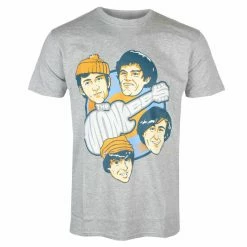 Men's T-shirt Monkees - Vinyl Heads - GREY - ROCK OFF