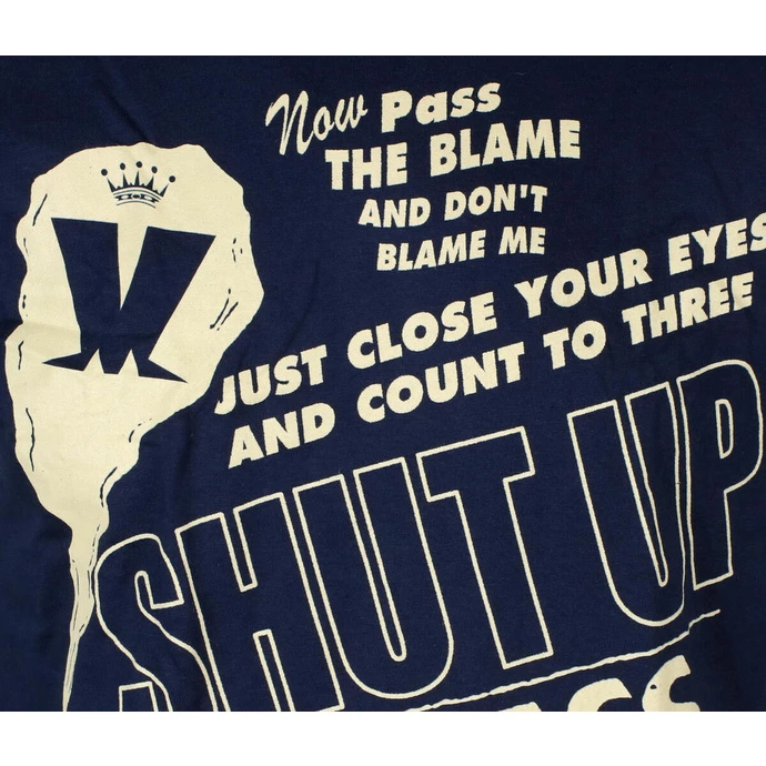 Men's T-shirt Madness - Shut Up NAVY - ROCK OFF 4 Men's T-shirt Madness - Shut Up NAVY - ROCK OFF - Image 2