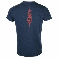 Men's T-shirt Slipknot - Logo Snow Wash NAVY - ROCK OFF 6 Men's T-shirt Slipknot - Logo Snow Wash NAVY - ROCK OFF -Men T-Shirts Online Store 126271 wa007