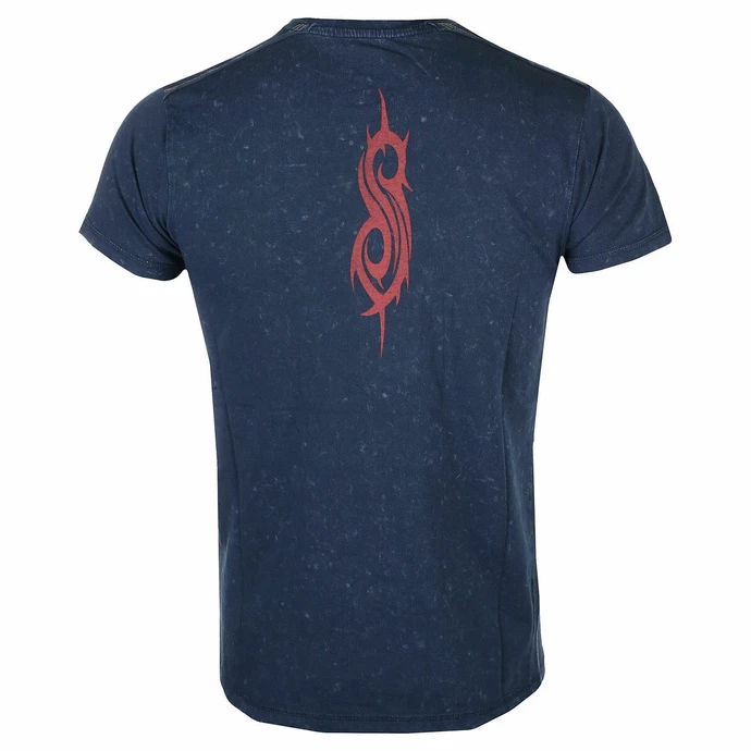 Men's T-shirt Slipknot - Logo Snow Wash NAVY - ROCK OFF 4 Men's T-shirt Slipknot - Logo Snow Wash NAVY - ROCK OFF - Image 2