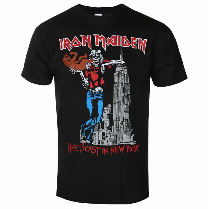 Men's T-shirt Iron Maiden - The Beast In New York BL - ROCK OFF 3 Men's T-shirt Iron Maiden - The Beast In New York BL - ROCK OFF