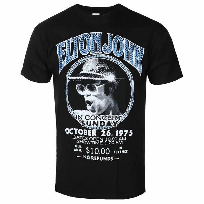 Men's T-shirt Elton John - Live In Concert BL ECO - ROCK OFF 3 Men's T-shirt Elton John - Live In Concert BL ECO - ROCK OFF