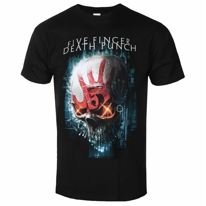 Men's T-shirt Five Finger Death Punch - Interface Skull BL - ROCK OFF 3 Men's T-shirt Five Finger Death Punch - Interface Skull BL - ROCK OFF