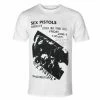 Men's T-shirt Sex Pistols - Manchester Flyer WHT - ROCK OFF -Men T-Shirts Online Store 126336 aaw009
