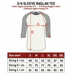 Men's ¾ Sleeve T-shirt HYRAW - RIDE OR THE -Men T-Shirts Online Store 127903 sizing men bsbh34