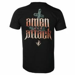 Men's T-shirt Powerwolf - Amen & Attack - Black -Men T-Shirts Online Store 128145 sa022