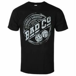 Men's T-shirt Bad Company - Straight Shooter Roundel - BLACK - ROCK OFF