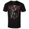 Men's T-shirt Bon Jovi - Triangle Overlap - BLACK - ROCK OFF -Men T-Shirts Online Store 128201 saa022