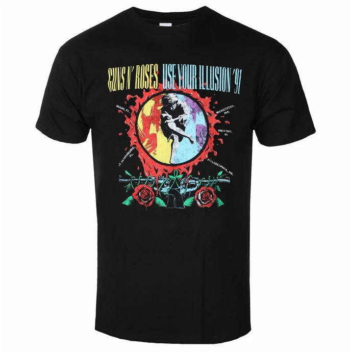 Men's T-shirt Guns N' Roses - UYI Circle Splat - ROCK OFF 3 Men's T-shirt Guns N' Roses - UYI Circle Splat - ROCK OFF
