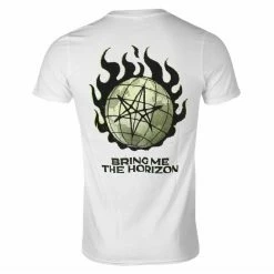Men's T-shirt Bring Me The Horizon - Globe - WHITE - ROCK OFF -Men T-Shirts Online Store 128465 a024