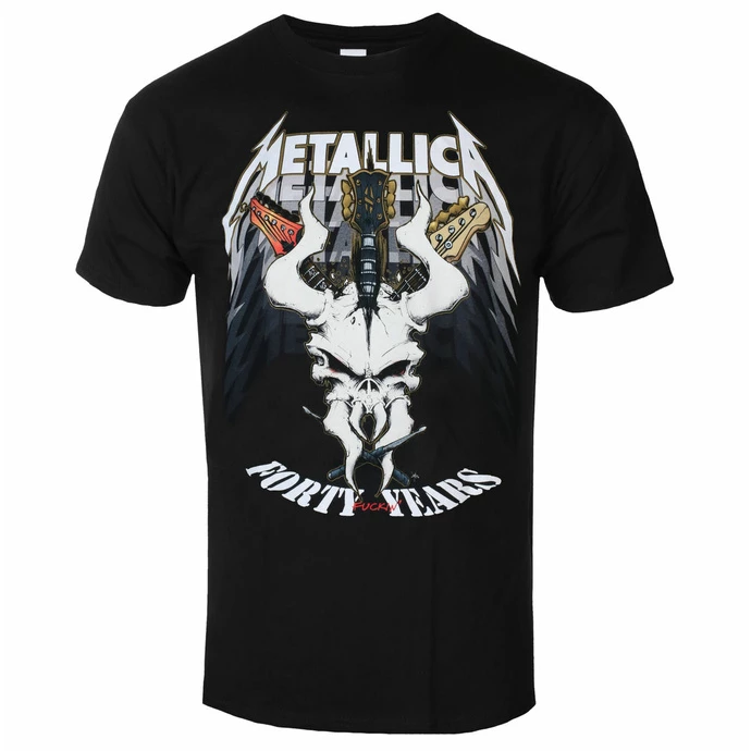 Men's T-shirt Metallica - 40th Anniversary Forty Years - BLACK 3 Men's T-shirt Metallica - 40th Anniversary Forty Years - BLACK