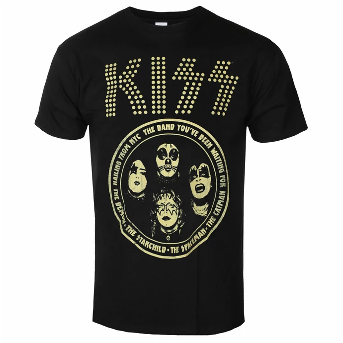 Men's T-shirt Kiss - Band Circle - BLACK - ROCK OFF 3 Men's T-shirt Kiss - Band Circle - BLACK - ROCK OFF