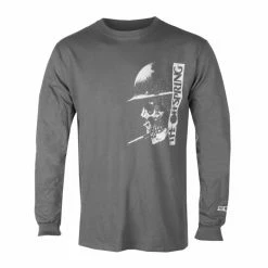 Men's Long-sleeved T-shirt The Offspring - Skull - Charcoal