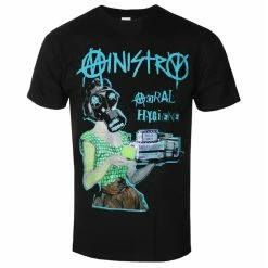Men's T-shirt Ministry - Moral Hygiene Gasmask - BLACK - ROCK OFF