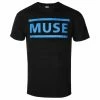 Men's T-shirt Muse - Dark Blue Logo - BLACK - ROCK OFF -Men T-Shirts Online Store 128968 sa010