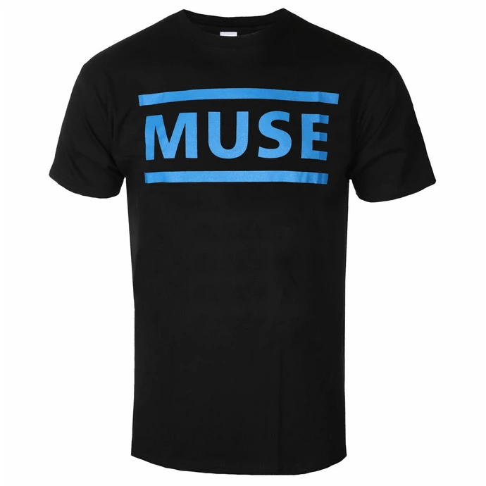 Men's T-shirt Muse - Dark Blue Logo - BLACK - ROCK OFF 3 Men's T-shirt Muse - Dark Blue Logo - BLACK - ROCK OFF