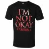 Men's T-shirt My Chemical Romance - I'm Not Okay - BLACK - ROCK OFF 2 Men's T-shirt My Chemical Romance - I'm Not Okay - BLACK - ROCK OFF -Men T-Shirts Online Store 129039 a017