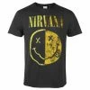 Men's T-shirt NIRVANA - SPLICED SMILEY - Charcoal - AMPLIFIED 2 Men's T-shirt NIRVANA - SPLICED SMILEY - Charcoal - AMPLIFIED -Men T-Shirts Online Store 129059 sa008