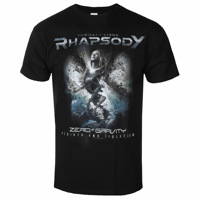 Men's T-shirt RHAPSODY - TURILLI / LIONE - Zero Gravity - Black - NUCLEAR BLAST 3 Men's T-shirt RHAPSODY - TURILLI / LIONE - Zero Gravity - Black - NUCLEAR BLAST
