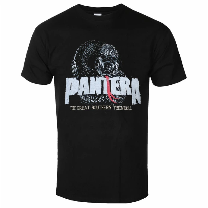 Men's T-shirt Pantera - Snake Logo - Black - ROCK OFF 3 Men's T-shirt Pantera - Snake Logo - Black - ROCK OFF