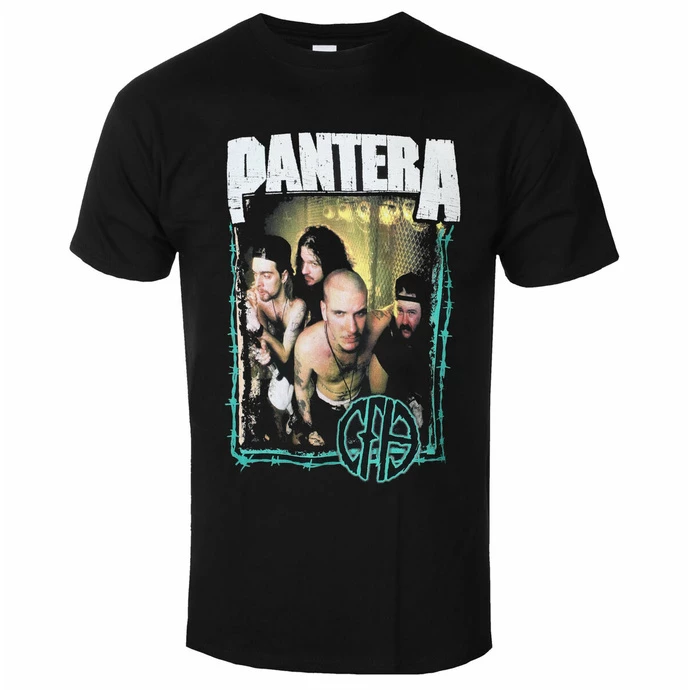 Men's T-shirt Pantera - Barbed - Black - ROCK OFF 3 Men's T-shirt Pantera - Barbed - Black - ROCK OFF
