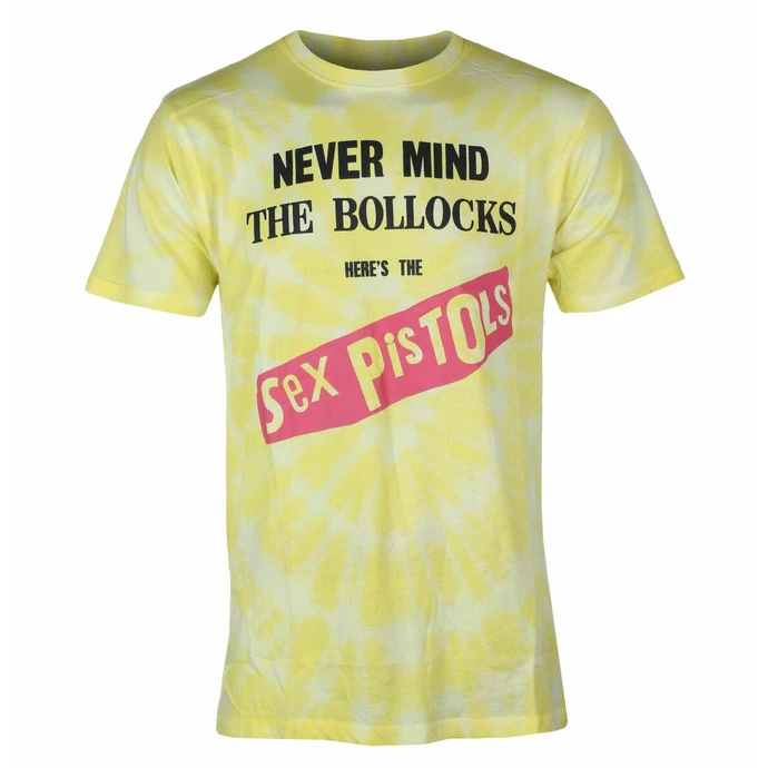 Men's T-shirt Sex Pistols - NMTB Original Album - YELLOW - ROCK OFF 3 Men's T-shirt Sex Pistols - NMTB Original Album - YELLOW - ROCK OFF