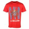 Men's T-shirt Guns N' Roses - Bandana Skull - RED - ROCK OFF -Men T-Shirts Online Store 130226 asss020