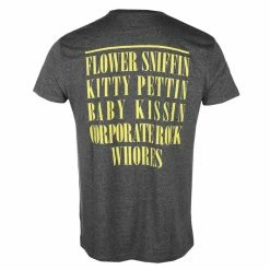 Men's T-shirt Nirvana - Yellow Smiley Flower Sniffin' BRINDLE - ROCK OFF 5 Men's T-shirt Nirvana - Yellow Smiley Flower Sniffin' BRINDLE - ROCK OFF -Men T-Shirts Online Store 130227 as023